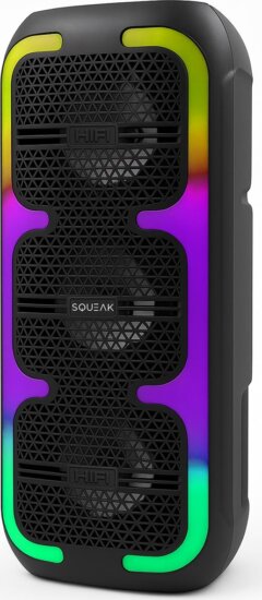 Squeak SQ1009 Bluetooth RGB Karaoke Party Hangszóró 45W - Fekete