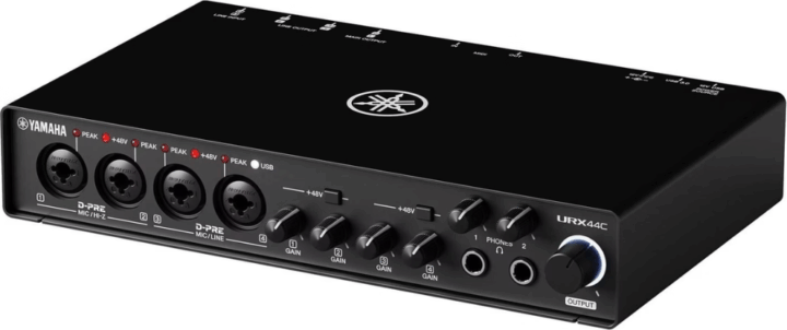 Yamaha URX44C MIDI Interfejs Audio Interfész - Fekete
