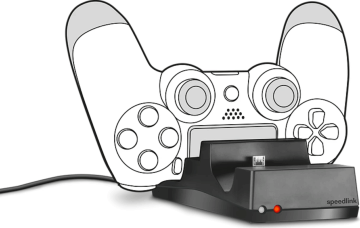 Speedlink Jazz PS4 Töltőállomás 2 Kontrollerhez - Fekete
