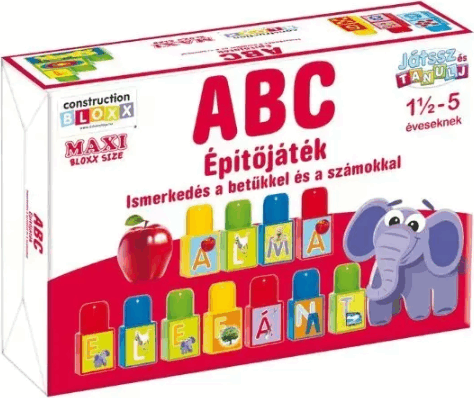 Játssz és tanulj! ABC betűk és számok Fejlesztő építőjáték