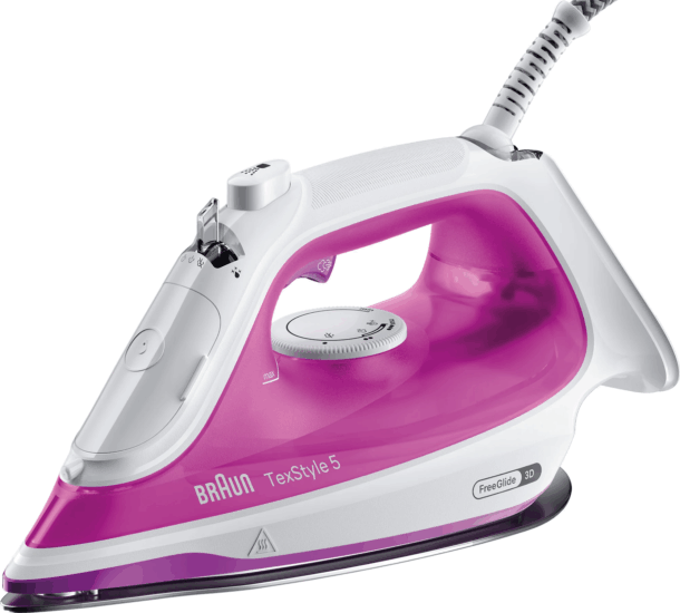 Braun TexStyle 5 Gőzölős vasaló 2500W - Fehér / Lila