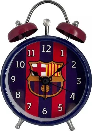 FC Barcelona Mintás Analóg Ébresztőóra 8cm