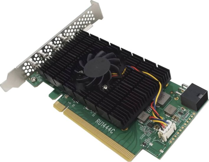 HighPoint RocketU 1444C USB 3.2 Type-C PCIe portbővítő kártya