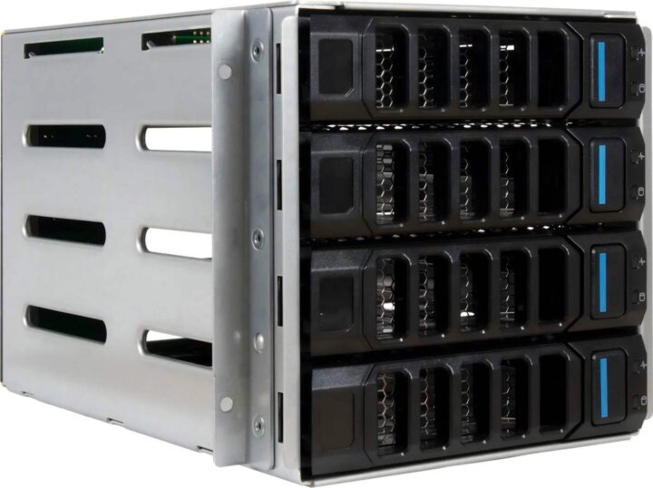 Inter-Tech ER-680 4x 3,5" / 2,5" Hot-Swap HDD/SSD Beépítő Keret