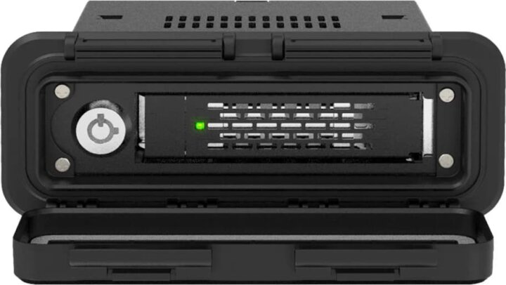 Icy Dock EX MB601V4KW-B ToughArmor 2,5" U.2 NVMe SSD Hot-Swap Beépítő Keret 3,5"