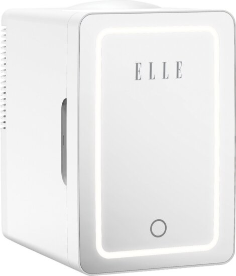 Elle Mini Kozmetikai hűtő 6L LED tükörrel - Fehér