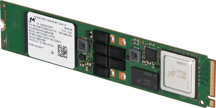 Micron 7450 PRO M.2 1.92 TB PCI Express 4.0 3D TLC NAND NVMe SSD
