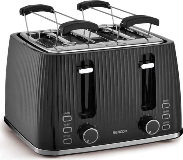 Sencor STS 7541BK 4 Szeletes Kenyérpirító 1860W - Fekete