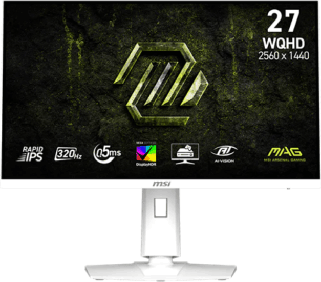 MSI 27" 274QRFW X32 16:9 WQHD Rapid IPS Gaming Monitor - Fehér