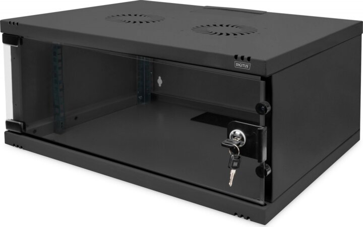 Digitus 19" Fali IT Rack Szekrény 4U 540x400 mm - Fekete