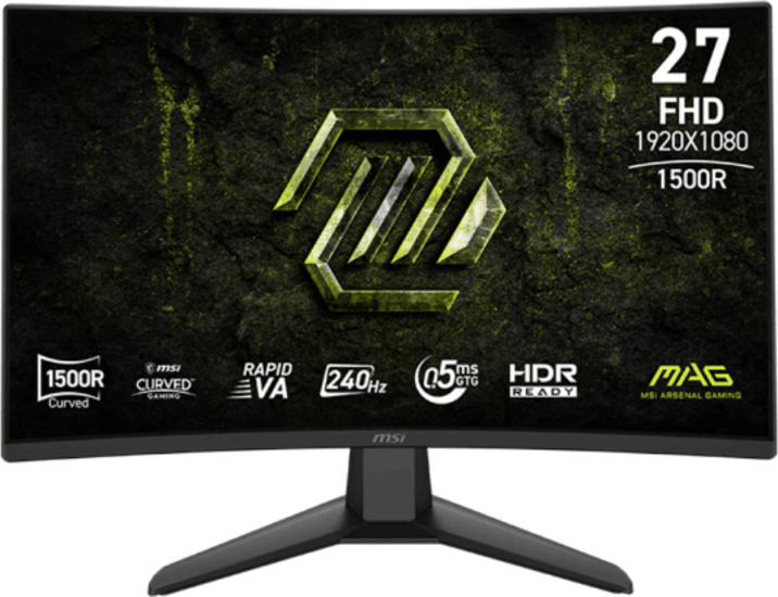 MSI 27" 274CF X24 16:9 Full HD Rapid VA Ívelt Gaming Monitor - Fekete