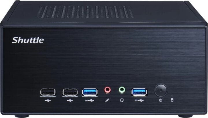 Shuttle XH610G2 SPC Slim Barebone Mini PC (LGA1700 / DDR5 / DP + 2× HDMI) - Fekete