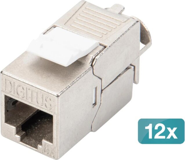 Digitus DN-93615-12 CAT6A RJ45 Moduláris Keystone Modul (12db/csomag)