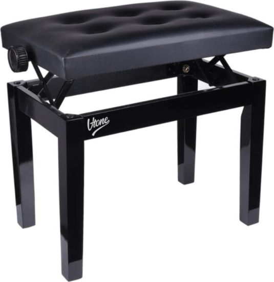 V-tone BENCH 1 BK Állítható magasságú zongoraülés - Fekete
