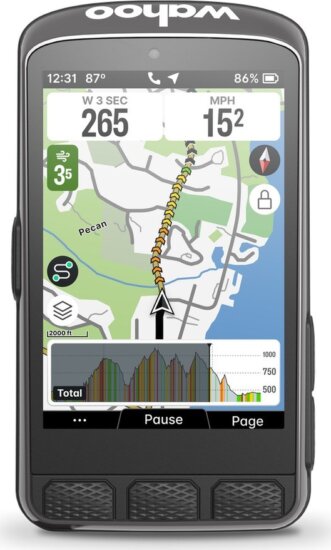 Wahoo WFCC7 Element Ace Bike Computer - Kerékpáros GPS Okos Komputer - Fekete