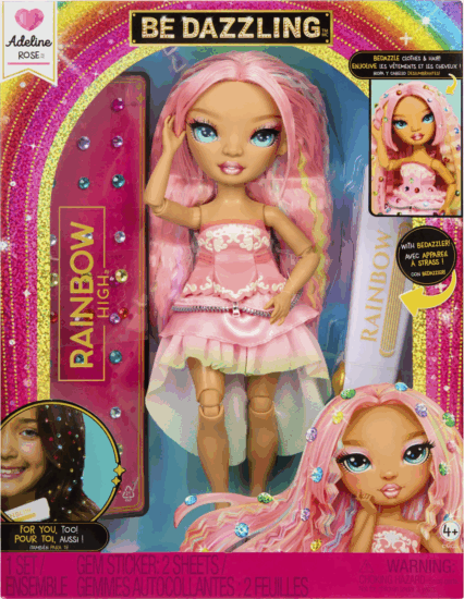 MGA Entertainment Rainbow High Be Dazzling Fashion Dolls - Adeline Rose baba