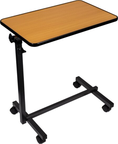 ActionMed SP100AM Állítható magasságú és dőlésszögű ágyasztal - Fekete / Barna