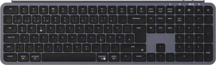 Keychron B6 Pro Wireless / Bluetooth / USB-C Billentyűzet DE-ISO - Fekete/Szürke