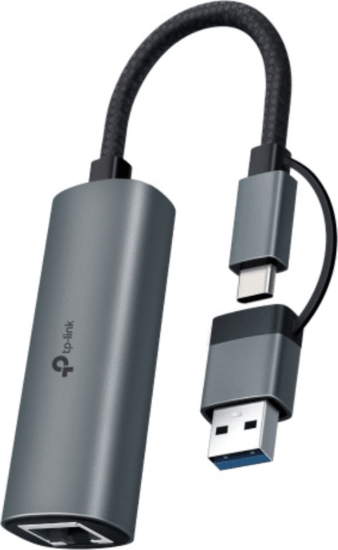 TP-Link UE310C USB-C/USB-A Gigabit Ethernet Adapter - Szürke