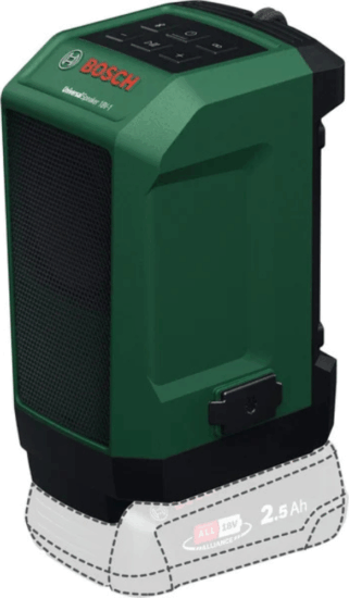 Bosch 18V-1 Akkus Hordozható Bluetooth Hangszóró 11W (Akku és töltő nélkül) - Fekete/Zöld
