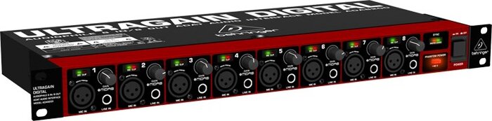 Behringer ADA8200 8 csatornás Audio Interfész - Fekete/Piros