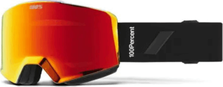 100percent SNOW NORG HiPER Essential Red ML Mirror Lens UV400 Síszemüveg - Fekete/Piros