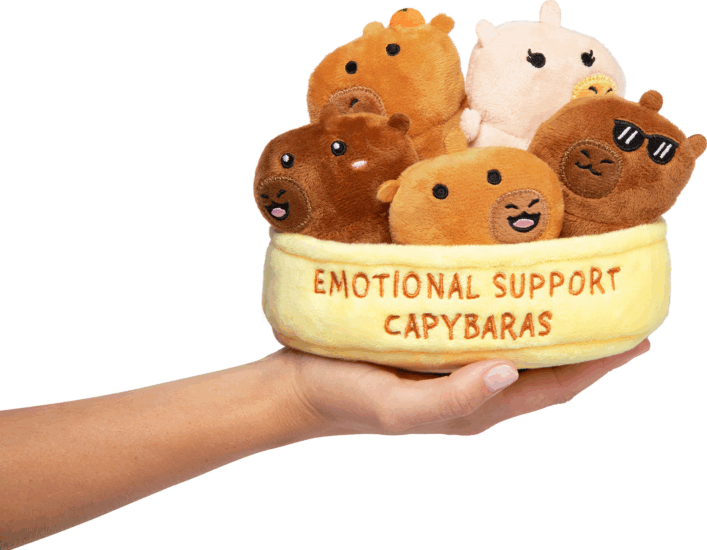 Just Play Emotional Support Capybara plüssfigura 17,8cm