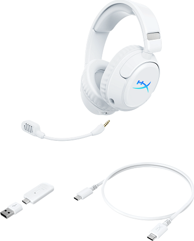 HP HYPERX Flight 2 Bluetooth + RF Wireless Gaming Fejhallgató - Fehér