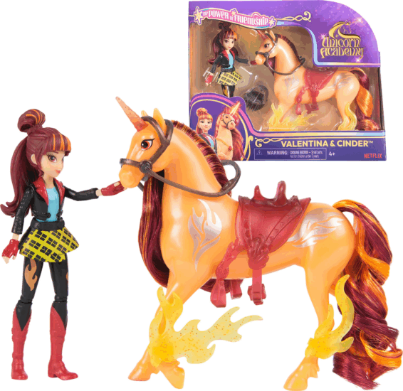 Spin Master Unicorn Academy - Valentina és Cinder unikornis játékfigura