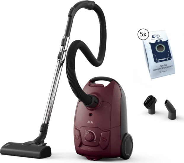 AEG AB51C1DR5B Porzsákos Porszívó 750W - Bordó