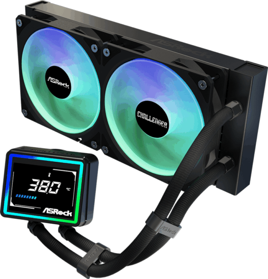 ASRock Challenger 240 Digital PWM univerzális CPU vízhűtés - Fekete
