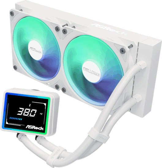 ASRock Challenger White 240 Digital PWM univerzális CPU vízhűtés - Fehér