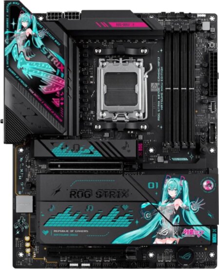 ASUS ROG STRIX X870E-H GAMING HATSUNE MIKU EDITION DDR5 AMD AM5 ATX Alaplap