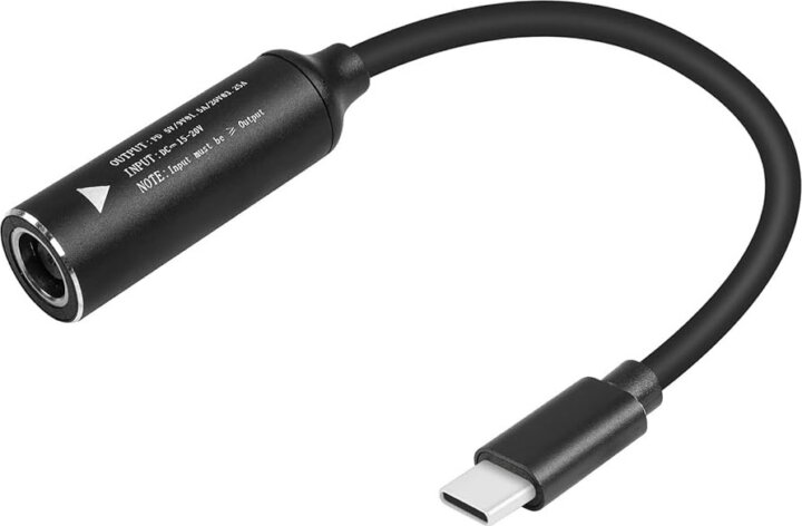 BlackBird BH1720 USB-C apa - DC 7.9x0.9 mm anya PD 65W Töltőkábel - Fekete