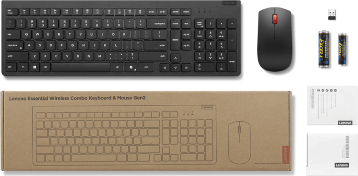 Lenovo Essential Combo Gen2 Wireless Billentyűzet + Egér HUN - Fekete