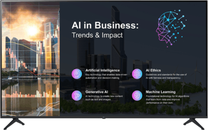 LG 75" 75PK640S 16:9 UHD LED Smart Reklámkijelző