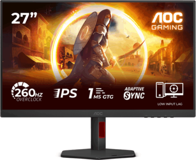 AOC 27" 27G4ZR 16:9 Full HD IPS Gaming Monitor - Fekete