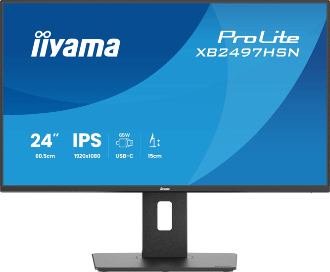 iiyama 23.8" XB2497HSN-B1 ProLite 16:9 IPS LED Monitor - Fekete