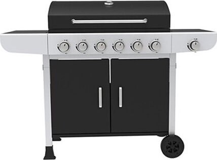 Ravanson GO-6 Gázos Kerti grillsütő - Fekete