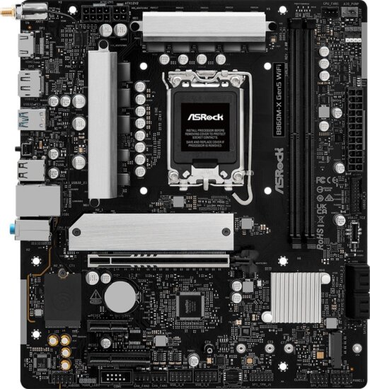 ASRock B860M-X GEN5 WiFi DDR5 LGA1851 Micro ATX Alaplap
