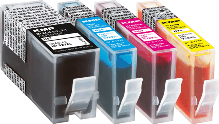 KMP (HP C2N92AE) No. 920 XL Utángyártott Toner - Tri-color + Fekete