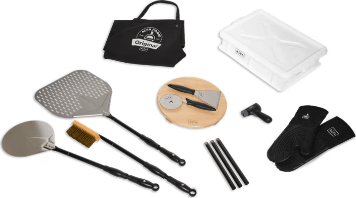 Alfa Forni Pizzaiolo Pizzakészítő konyhai Mesterkészlet 8 darabos