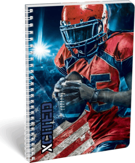 Lizzy Xcited Allstar A4 vonalas spirálfüzet - Mintás