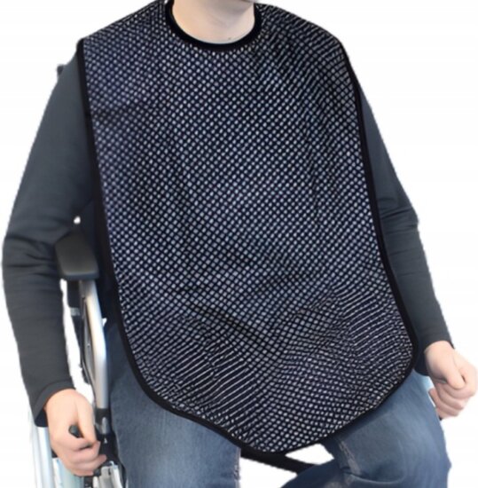 Aston 670100 Felnőtt Mosható előke 88 x 45cm - Kék mintás