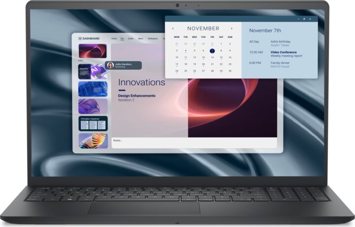 Dell Pro 15 Essential PV15250 Laptop Fekete (15,6" / Intel Core 3-100U / 8GB / 512GB SSD / Linux)