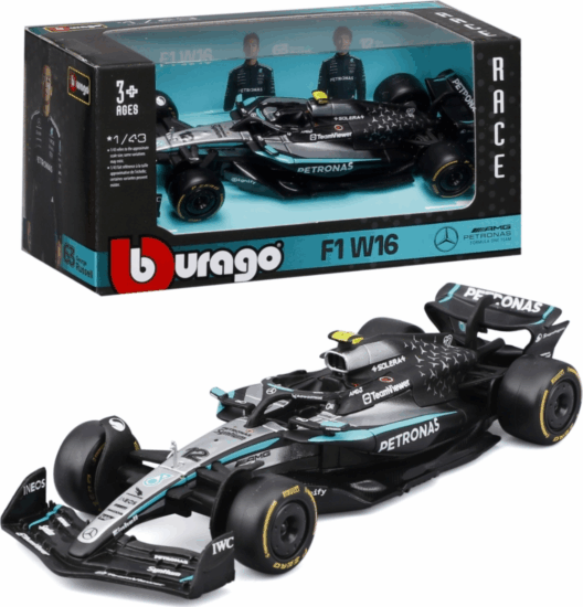 Bburago Mercedes-AMG Petronas F1 versenyautó fém modell 1:43