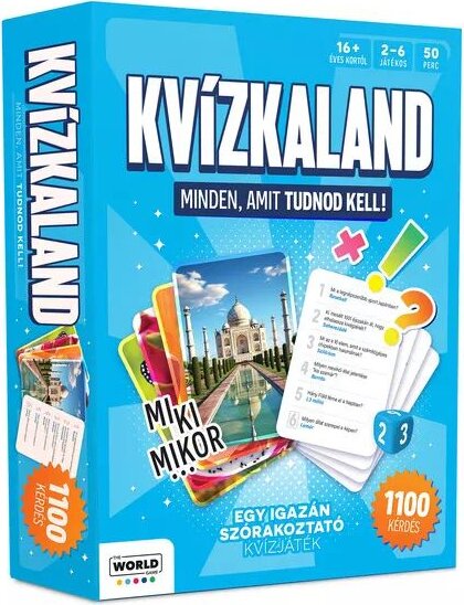 Word Kvízkaland társasjáték 1100 kérdéssel