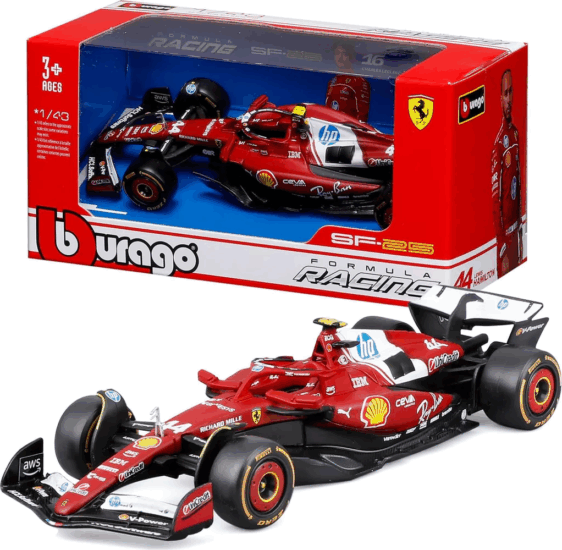Bburago Ferrari SF-25 Hamilton F1 versenyautó fém modell 1:43