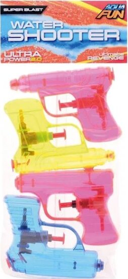 Aqua Fun 4 darabos Vizipisztoly készlet - Vegyes szín