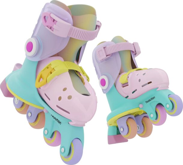 Yvolution Twista állítható Egysoros görkorcsolya 23-28 Méret - Szivárvány